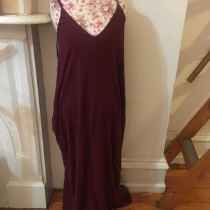 Burgundy maxi dress